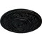 Ekena Millwork Rose Ceiling Medallion (Fits Canopies up to 13 1/2"), Hand-Painted Jet Black, 33 7/8"OD x 2 3/8"P CM33ROBLF - alternate 2